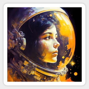 We Are Floating In Space - 69 - Sci-Fi Inspired Retro Artwork Sticker